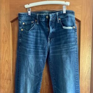 American Eagle Outfitters Blue Slim Straight Jeans